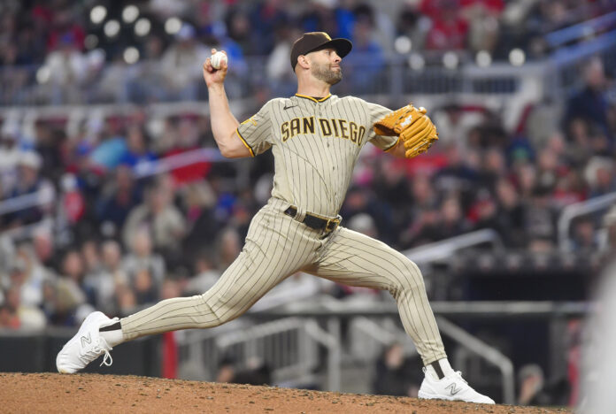 Nick Martinez with the San Diego Padres in April 2023