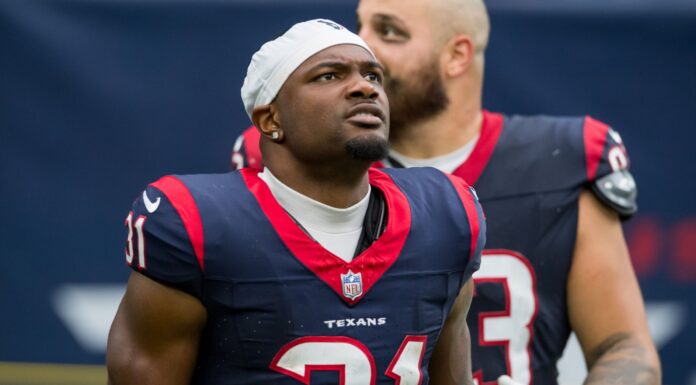 Houston Texans running back Dameon Pierce in August 2023