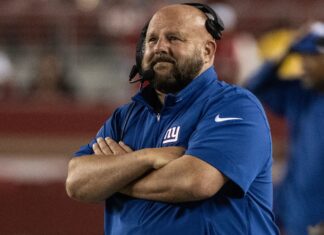 New York Giants Head Coach Brian Daboll in September 2023