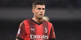 Christian Pulisic of AC Milan in October 2023