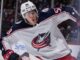 Eric Robinson with the Columbus Blue Jackets in 2021