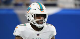 Miami Dolphins wide receiver Jaylen Waddle in 2022