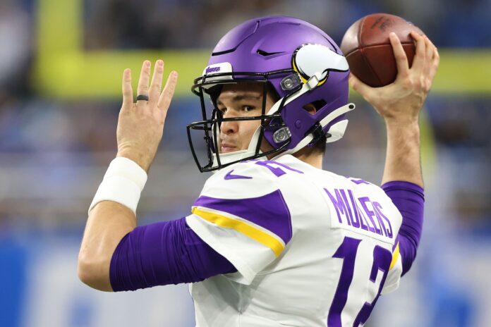 Minnesota Vikings quarterback Nick Mullens in 2022