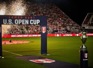 Pre Game Presentation during Inter Miami CF vs. Houston Dynamo, U.S. Open Cup Final in September 2023