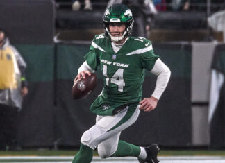 New York Jets quarterback Tim Boyle in December 2023
