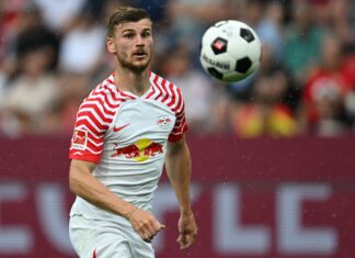Timo Werner of RB Leipzig in August 2023