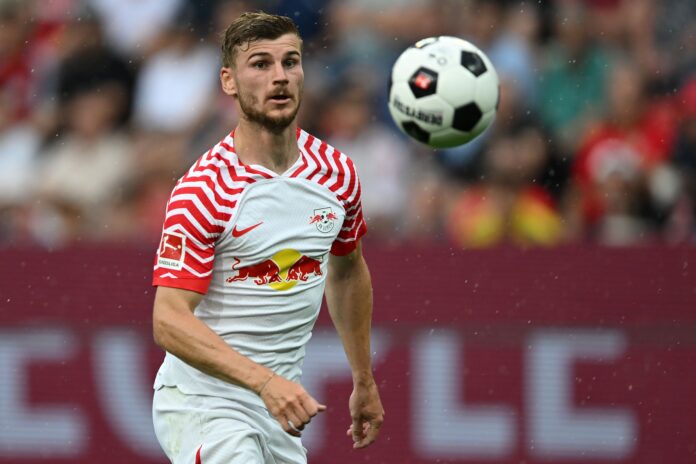 Timo Werner of RB Leipzig in August 2023