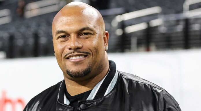Las Vegas Raiders Head Coach Antonio Pierce in December 2023