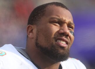 Miami Dolphins' Bradley Chubb in December 2023