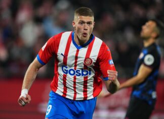 Artem Dovbyk of Girona FC in January 2024