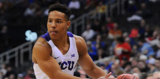 Desmond Bane with the TCU Horned Frogs in 2017