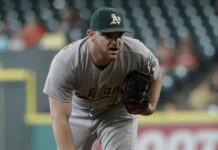 Liam Hendriks with the Oakland Athletics in 2016