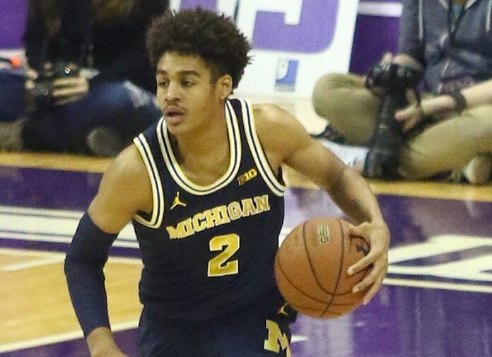 Jordan Poole with the Wolverines