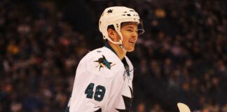 Tomas Hertl of the San Jose Sharks in February 2016