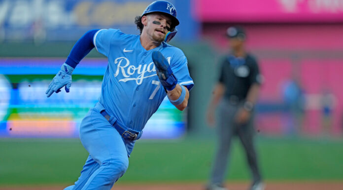 Kansas City Royals shortstop Bobby Witt Jr. in August 2023