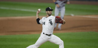 Dylan Cease with the Chicago White Sox in September 2020