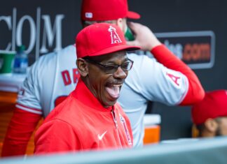 Los Angeles Angels manager Ron Washington in March 2024