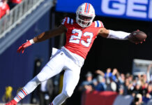 New England Patriots safety Kyle Dugger in October 2022