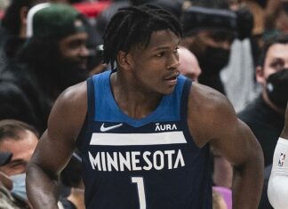 Anthony Edwards with the Minnesota Timberwolves