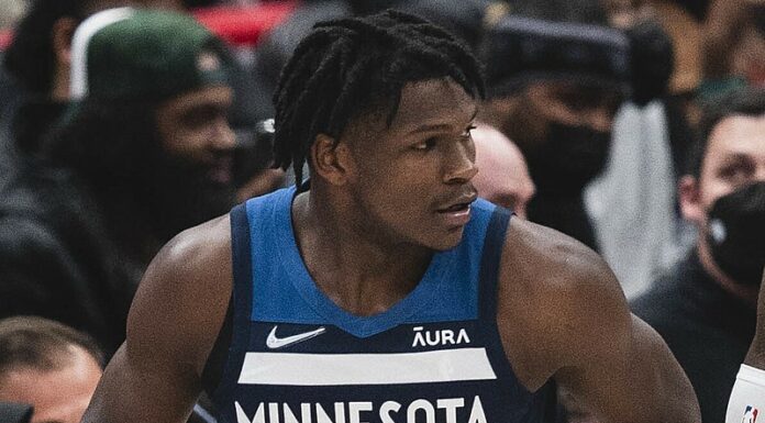 Anthony Edwards with the Minnesota Timberwolves