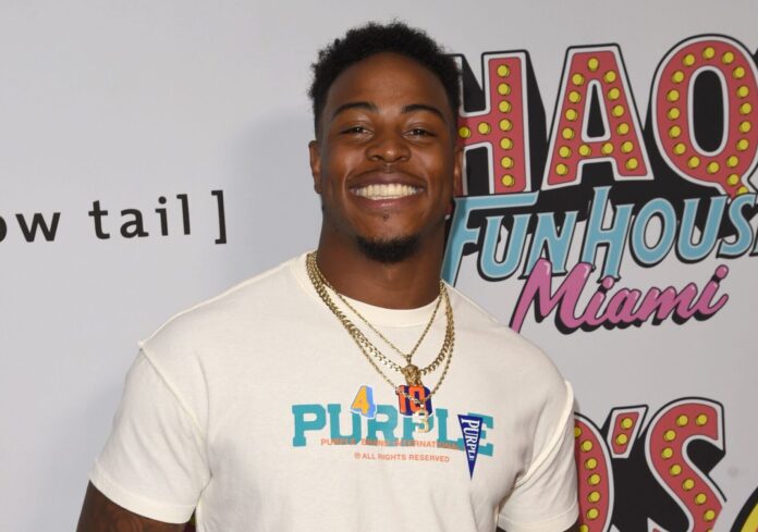 Monte Harrison at Shaq's Fun House in January 2020