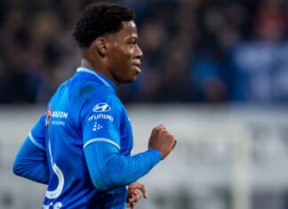 Jonathan David with KAA Gent in 2020