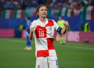 Luka Modric of Croatia during the UEFA EURO 2024 Germany Group B football match between Croatia and Italy in June 2024
