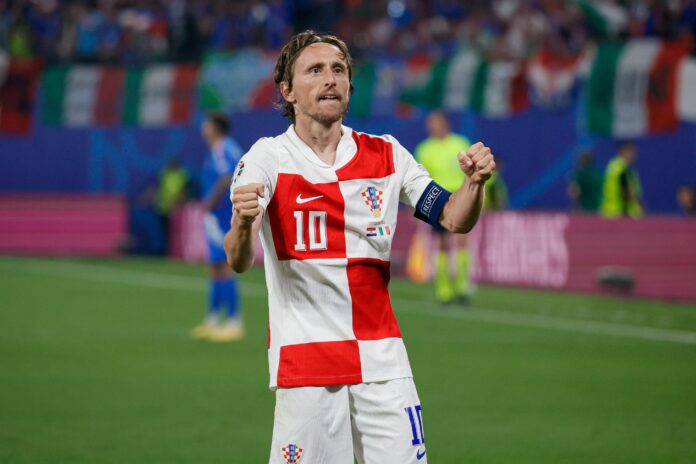 Luka Modric of Croatia during the UEFA EURO 2024 Germany Group B football match between Croatia and Italy in June 2024