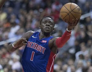 Reggie Jackson with the Detroit Pistons in 2017