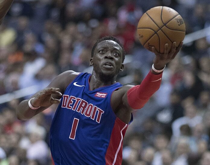 Reggie Jackson with the Detroit Pistons in 2017