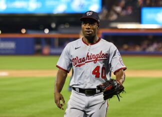 Washington Nationals starting pitcher Josiah Gray in July 2023