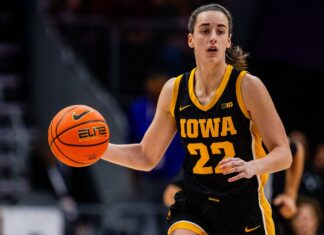 Iowa Hawkeyes guard Caitlin Clark in November 2023