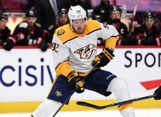 Nashville Predators' Ryan Johansen in April 2022