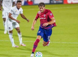 Tanner Tessmann with FC Dallas in 2019.