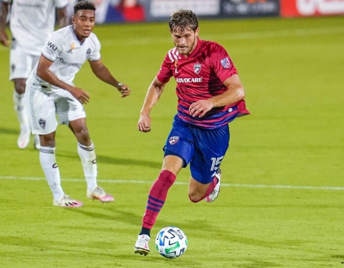 Tanner Tessmann with FC Dallas in 2019.