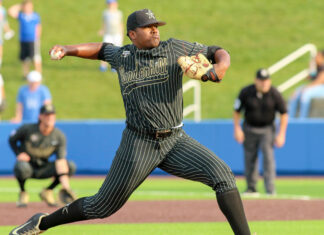Kumar Rocker with Vanderbilt in May 2019