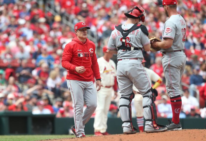David Bell with the Cincinnati Reds in 2019