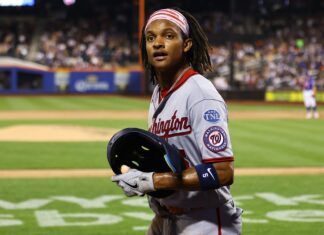 CJ Abrams with the Washington Nationals in July 2023