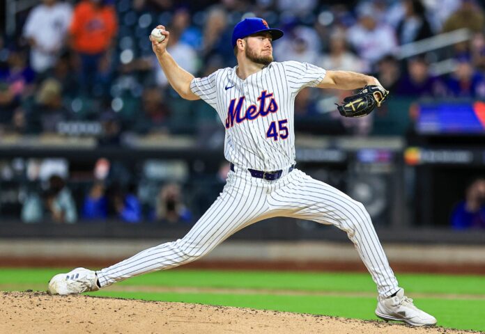 New York Mets starting pitcher Christian Scott in May 2024