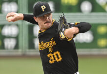 Paul Skenes with the Pittsburgh Pirates in June 2024
