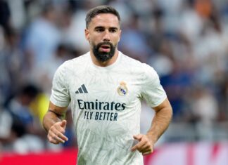 Dani Carvajal with Real Madrid in August 2024