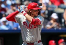 Philadelphia Phillies third baseman Alec Bohm in August 2024