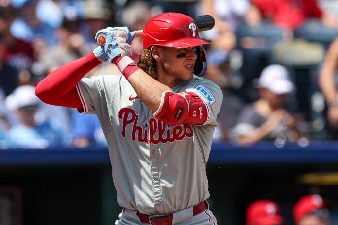 Philadelphia Phillies third baseman Alec Bohm in August 2024
