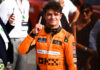 Lando Norris of McLaren qualifying ahead of the Italian Formula One Grand Prix in August 2024