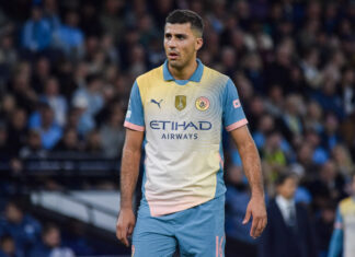 Manchester City midfielder Rodri in September 2024