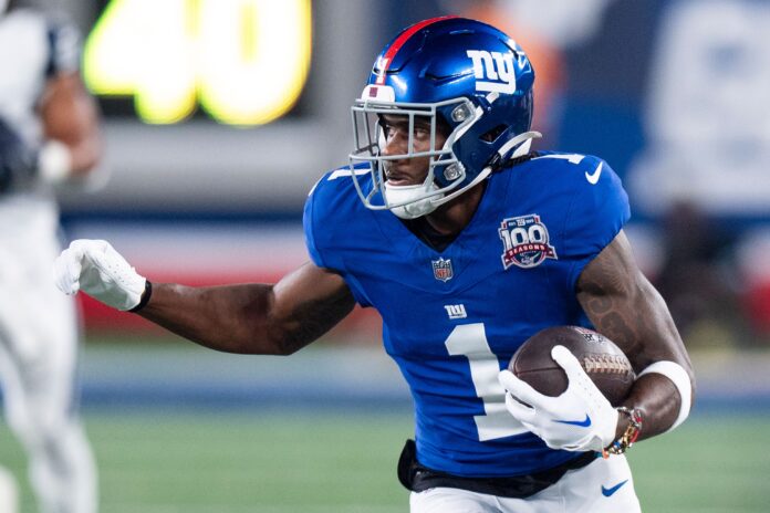 New York Giants wide receiver Malik Nabers in September 2024