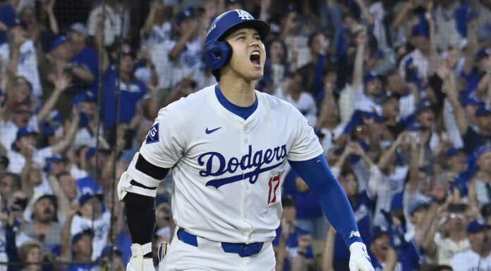 Shohei Ohtani’s 50/50 Ball Sells for a Record $4.392 Million Los Angeles Dodgers designated hitter Shohei Ohtani in October 2024