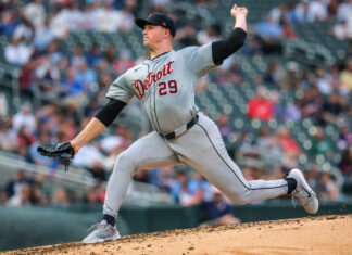 Detroit Tigers starting pitcher Tarik Skubal in July 2024