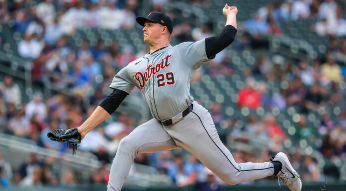 Detroit Tigers starting pitcher Tarik Skubal in July 2024