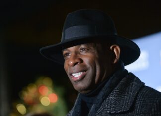 Deion Sanders at "51 Days to Super Bowl LI" Celebration in New York in December 2016
